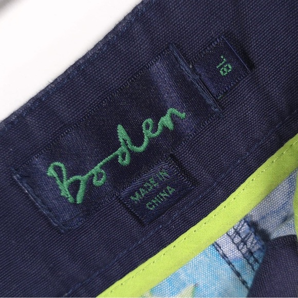 Boden Floral Button Front Skirt A-Line WG317 100% Cotton‎ Size 8L - Picture 2 of 11